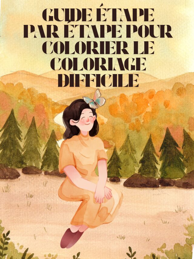 Guide étape par étape pour colorier le coloriage difficile
