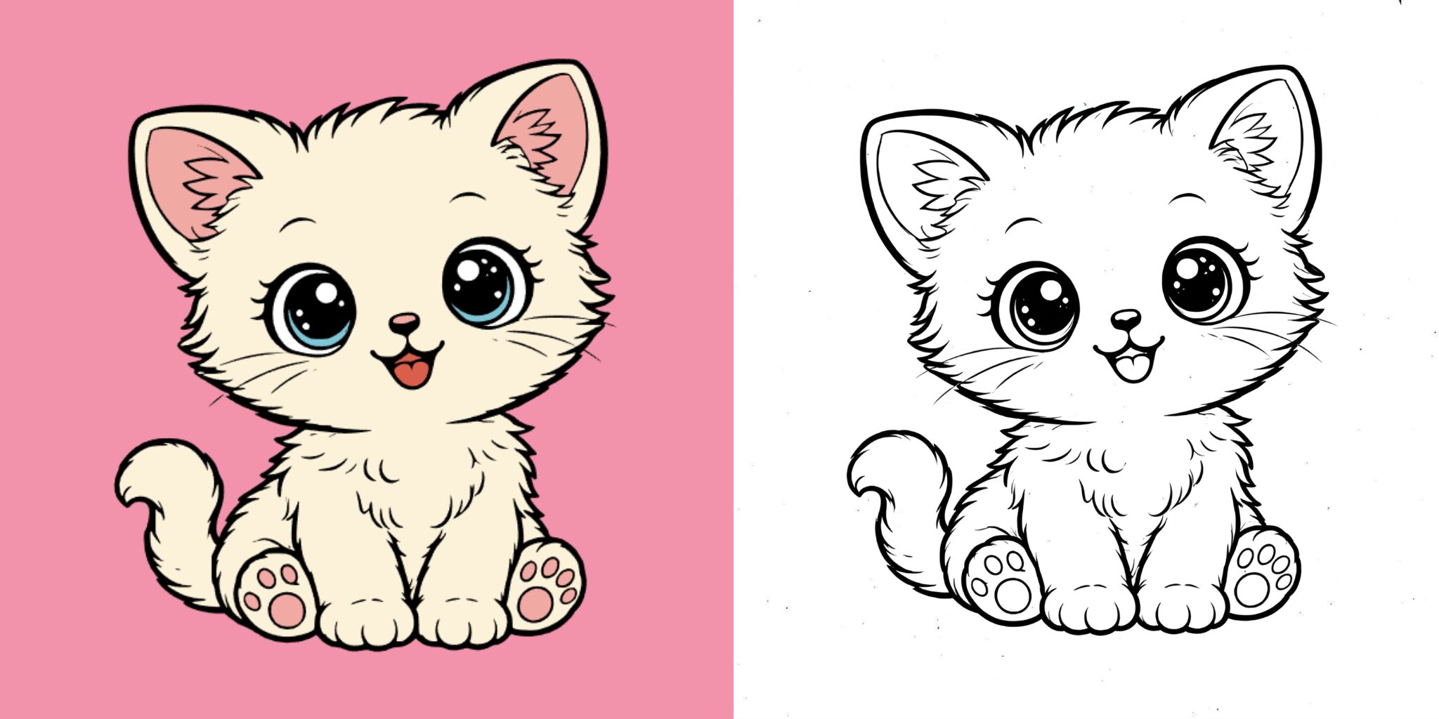 coloriage chaton ft