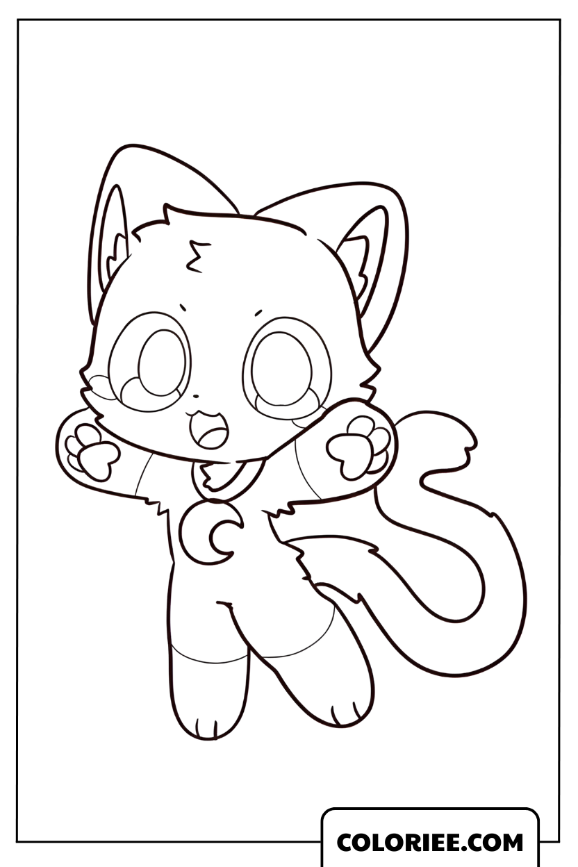 Coloriage CatNap bébé adorable