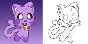 Coloriage CatNap ft