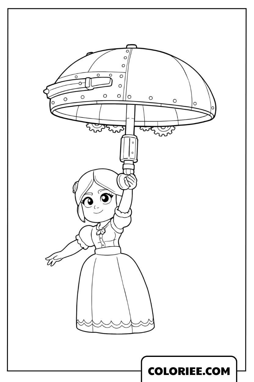Coloriage Piper la princesse tireuse
