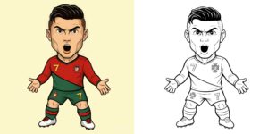 Coloriage Ronaldo ft