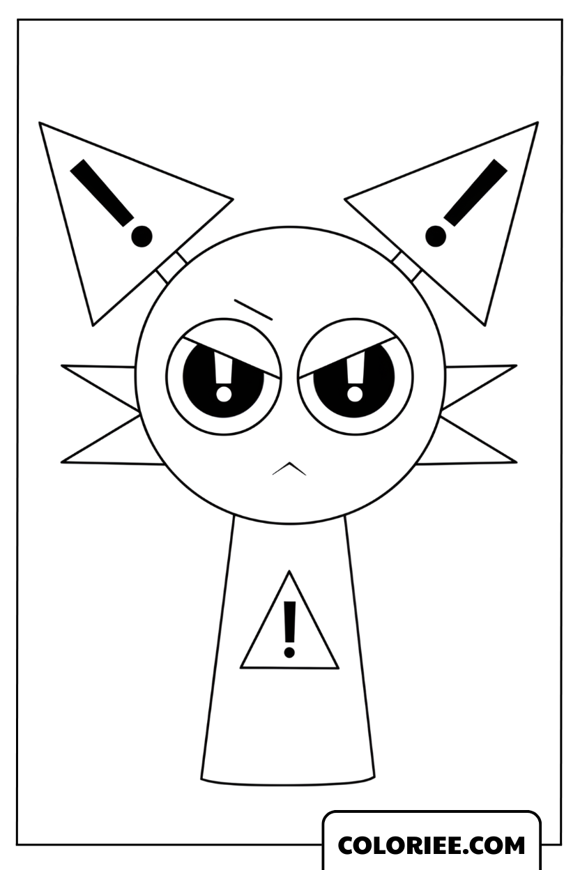 Coloriage Sprunki Alerte