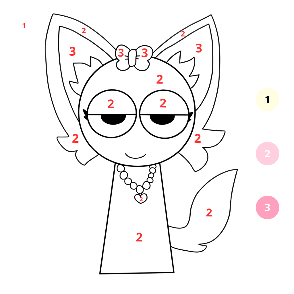 Coloriage Sprunki par numéros (2)