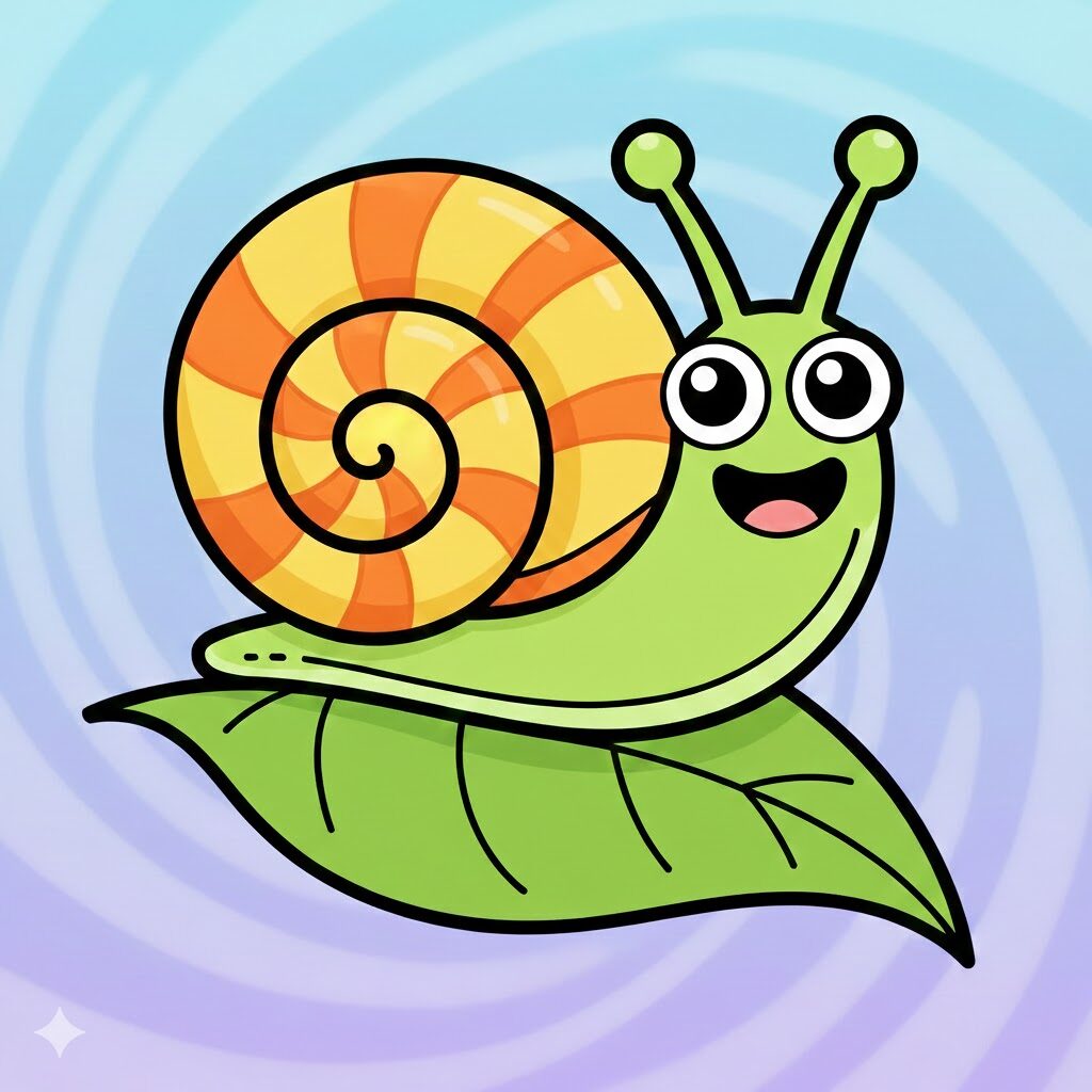 Coloriage escargot par numéros