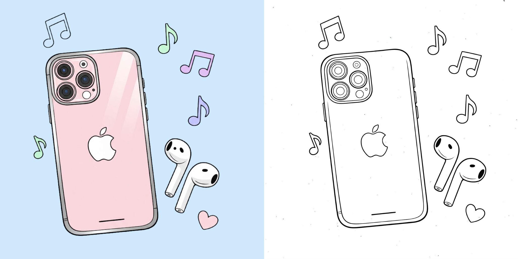 Coloriage iPhone ft