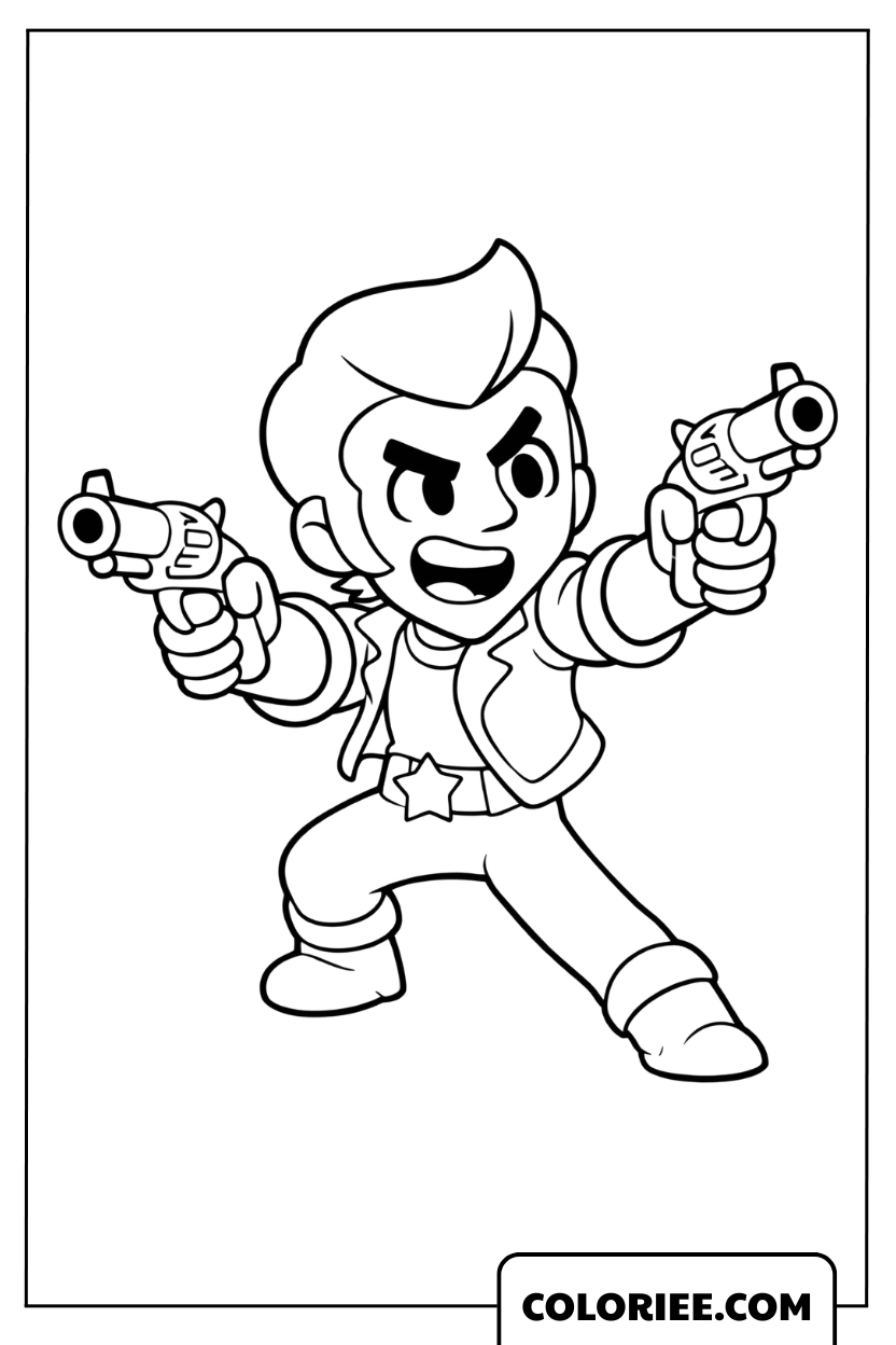 Coloriage le shérif Colt