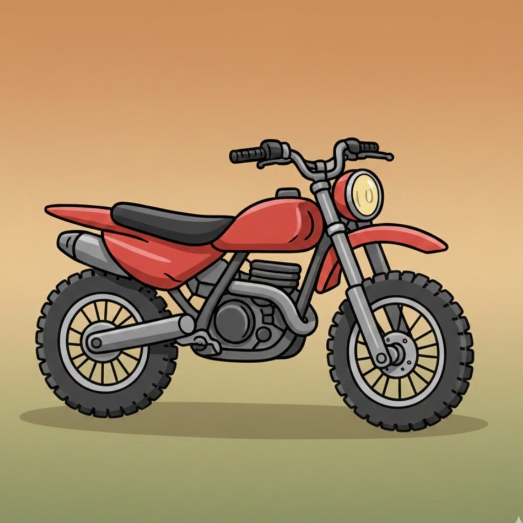 Coloriage moto par numéros