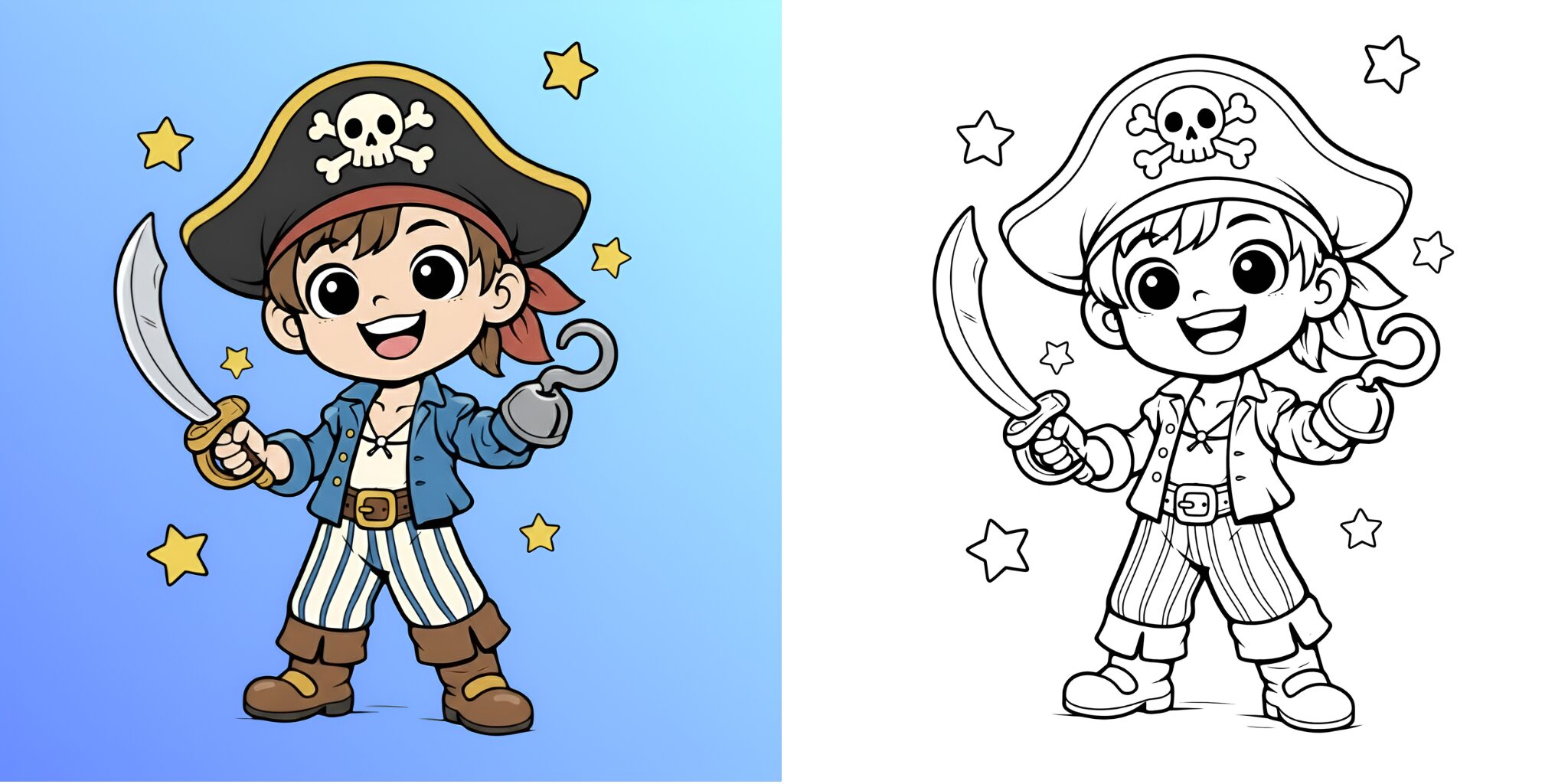 Coloriage pirate ft