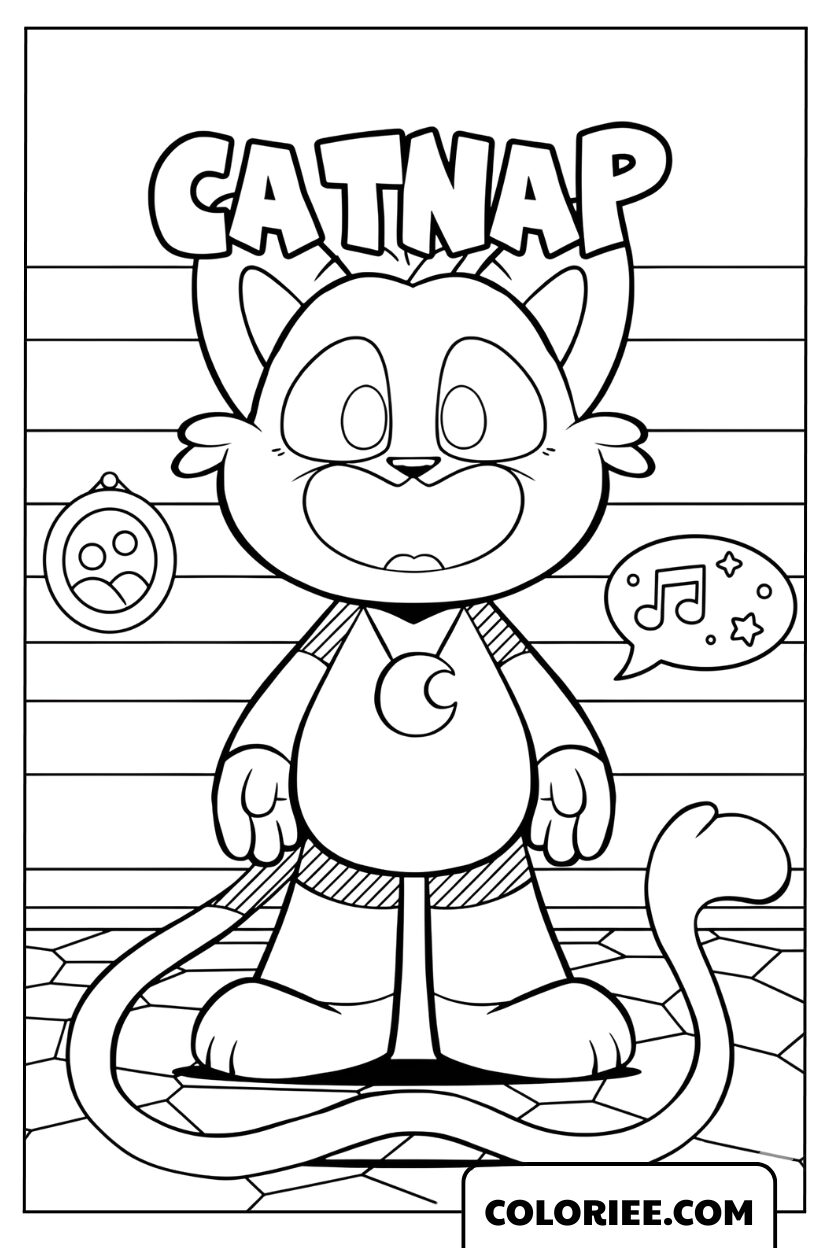 Dessin CatNap esprit du sommeil