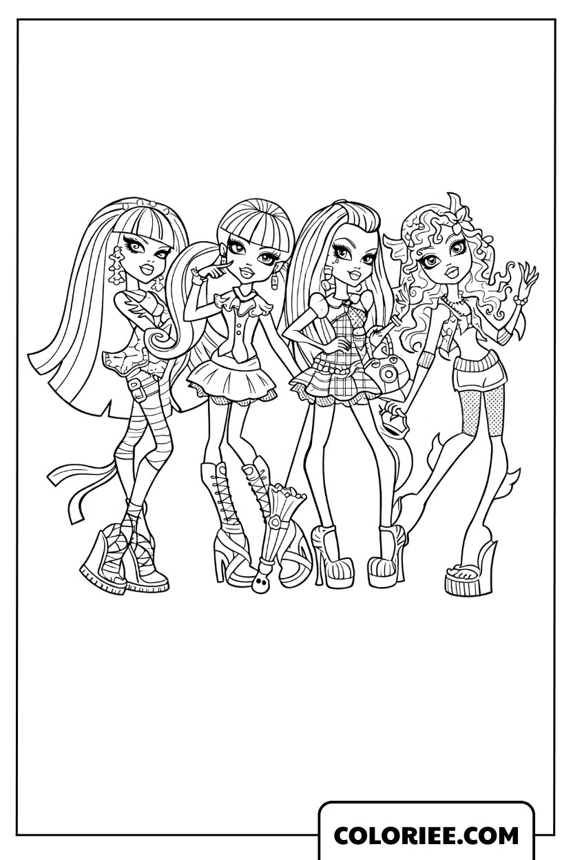 Dessin Les Meilleures Amies Monster High