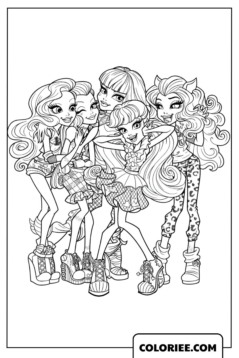 Dessin Les Sœurs Monster High