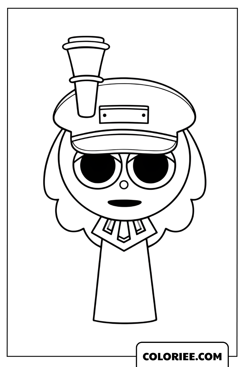 Dessin Sprunki Capitaine