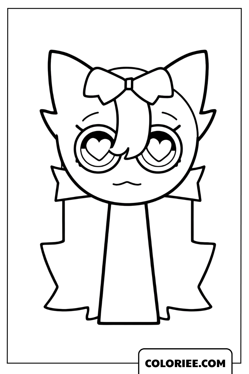 Dessin Sprunki Demoiselle Rose