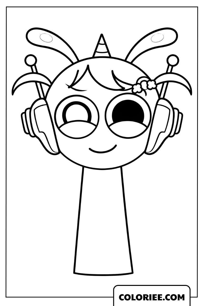 Dessin Sprunki Mélodie Rythmée