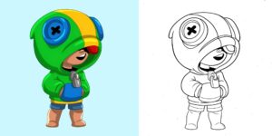 coloriage brawl stars ft