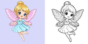 coloriage fée ft