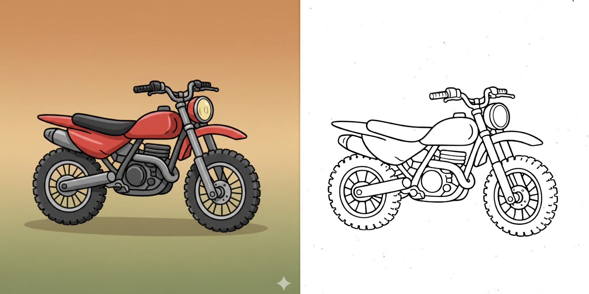 coloriage moto ft