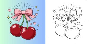 coloriages de fruit ft