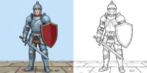 Coloriage Chevalier ft