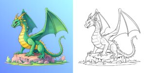 Coloriage Dragon Adulte ft