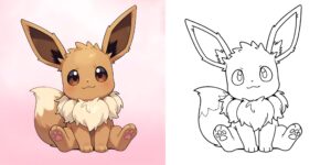 Coloriage Evoli ft