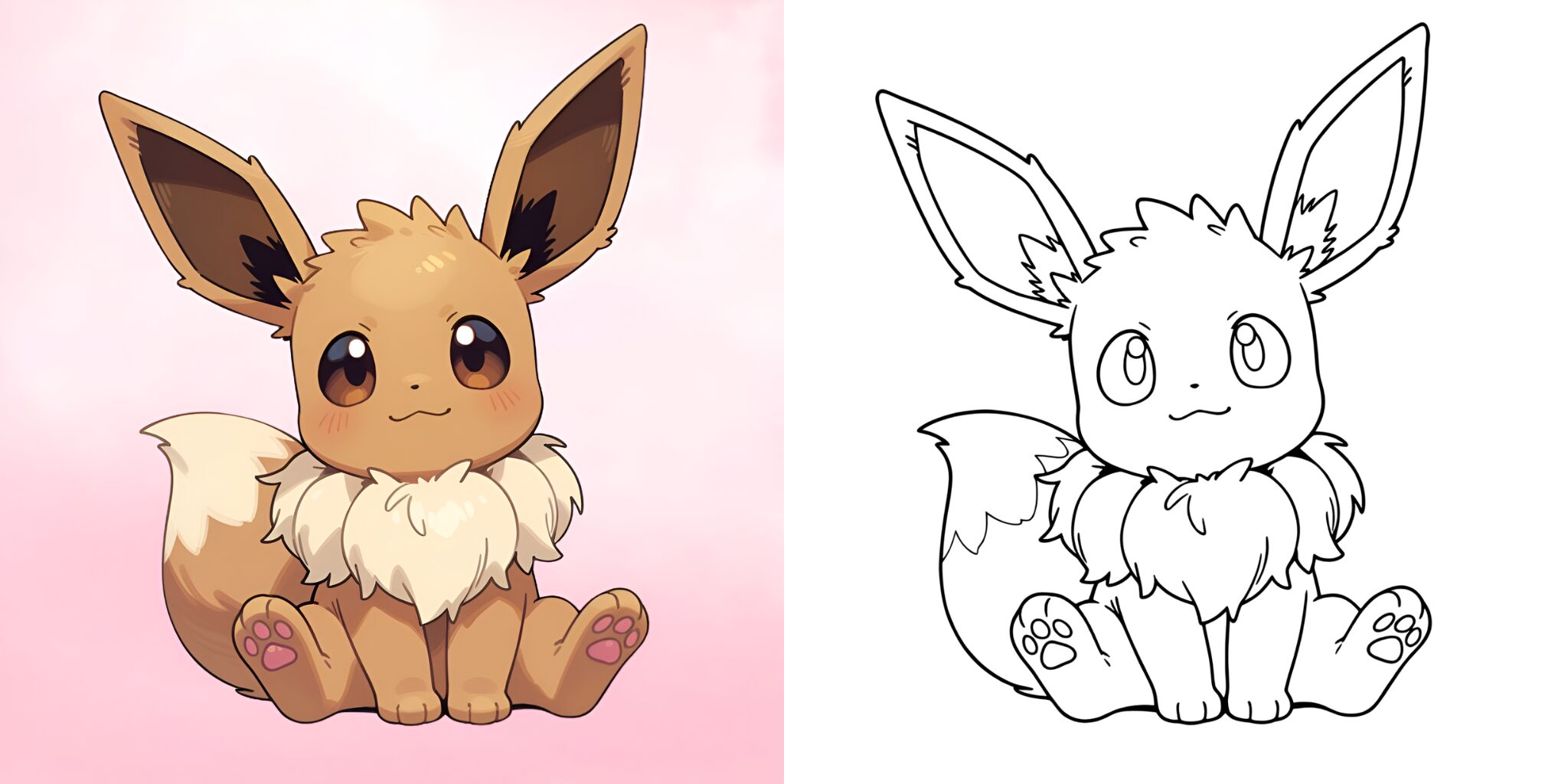 Coloriage Evoli ft