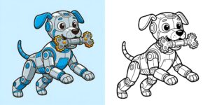 Coloriage Robot Animaux ft