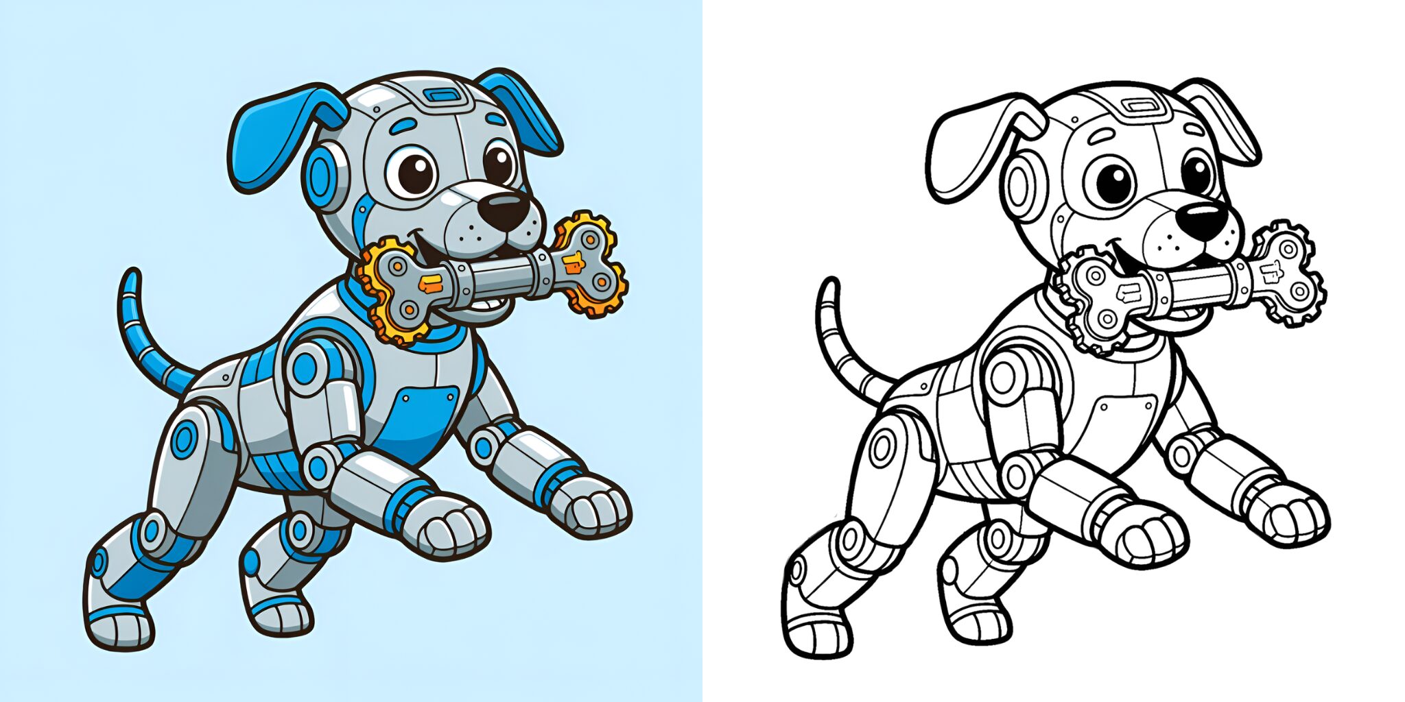 Coloriage Robot Animaux ft