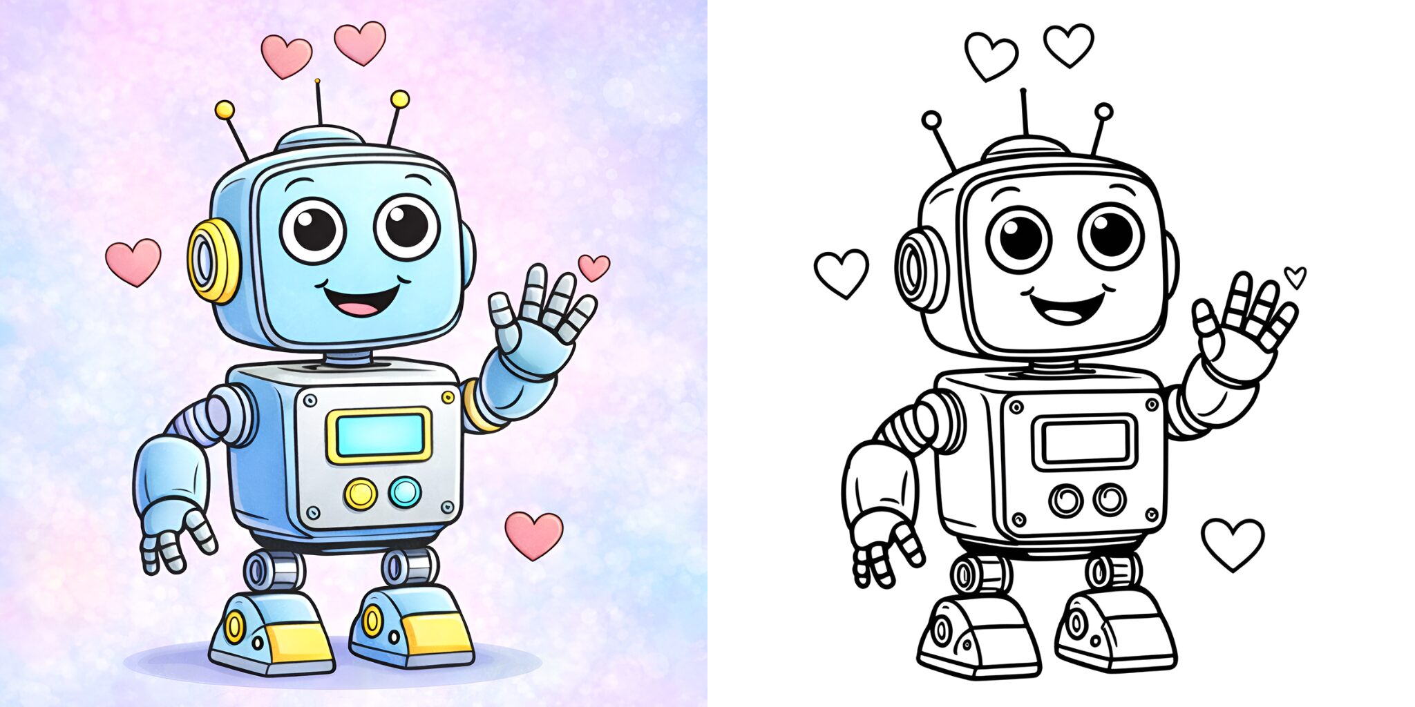 Coloriage Robot Pour Enfants ft