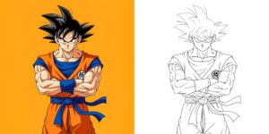 Coloriage Sangoku ft