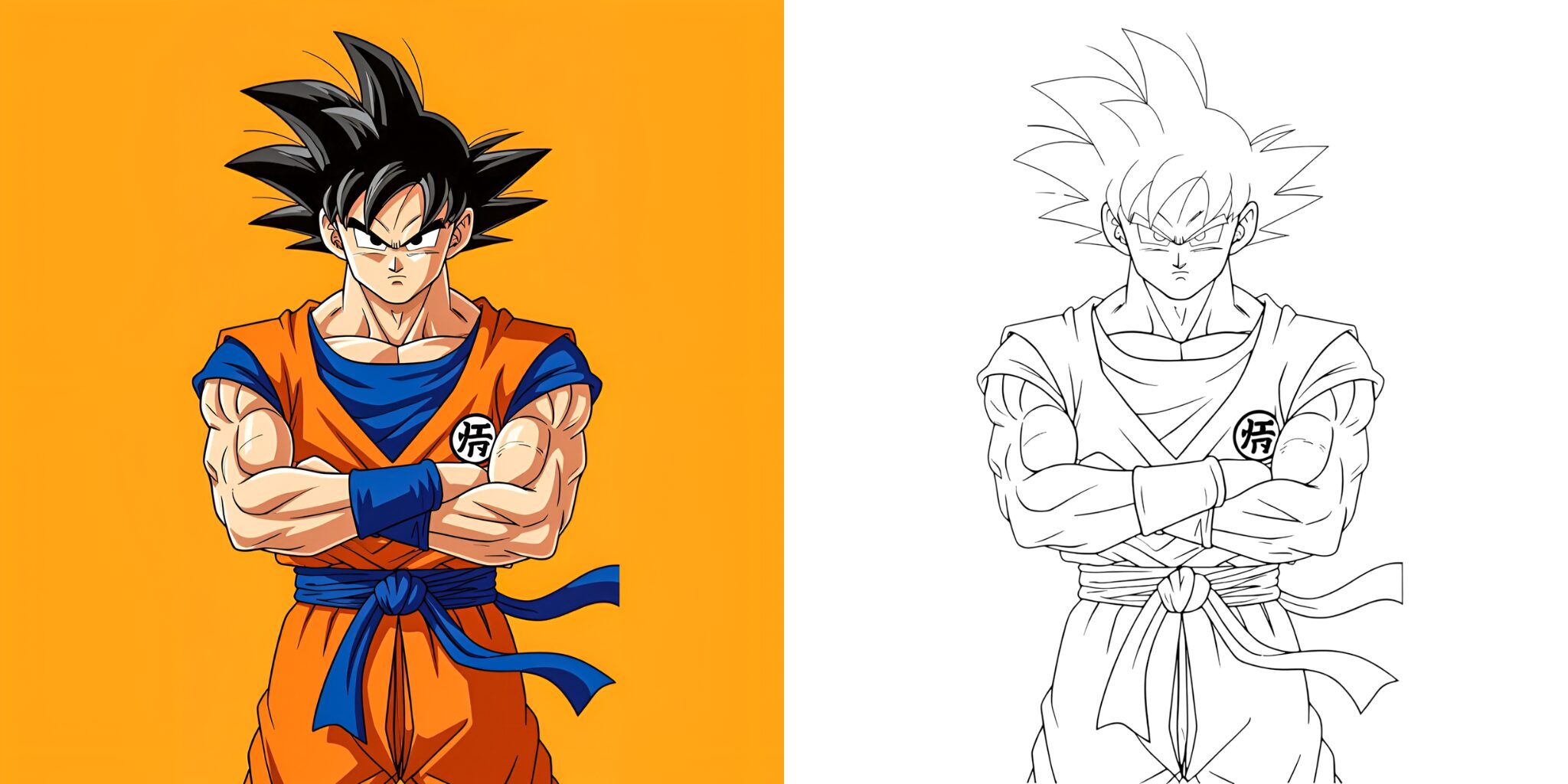 Coloriage Sangoku ft