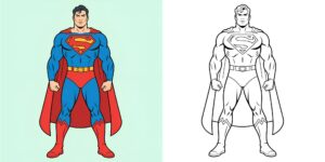 Coloriage Super Héros ft