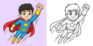 Coloriage Super Héros pour les Enfants ft