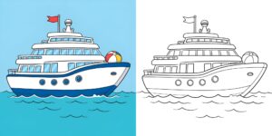 Coloriage de yachts ft