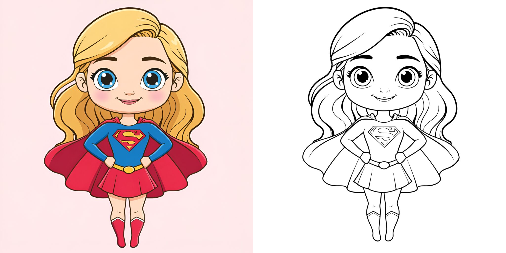 Coloriage super héros pour les filles ft