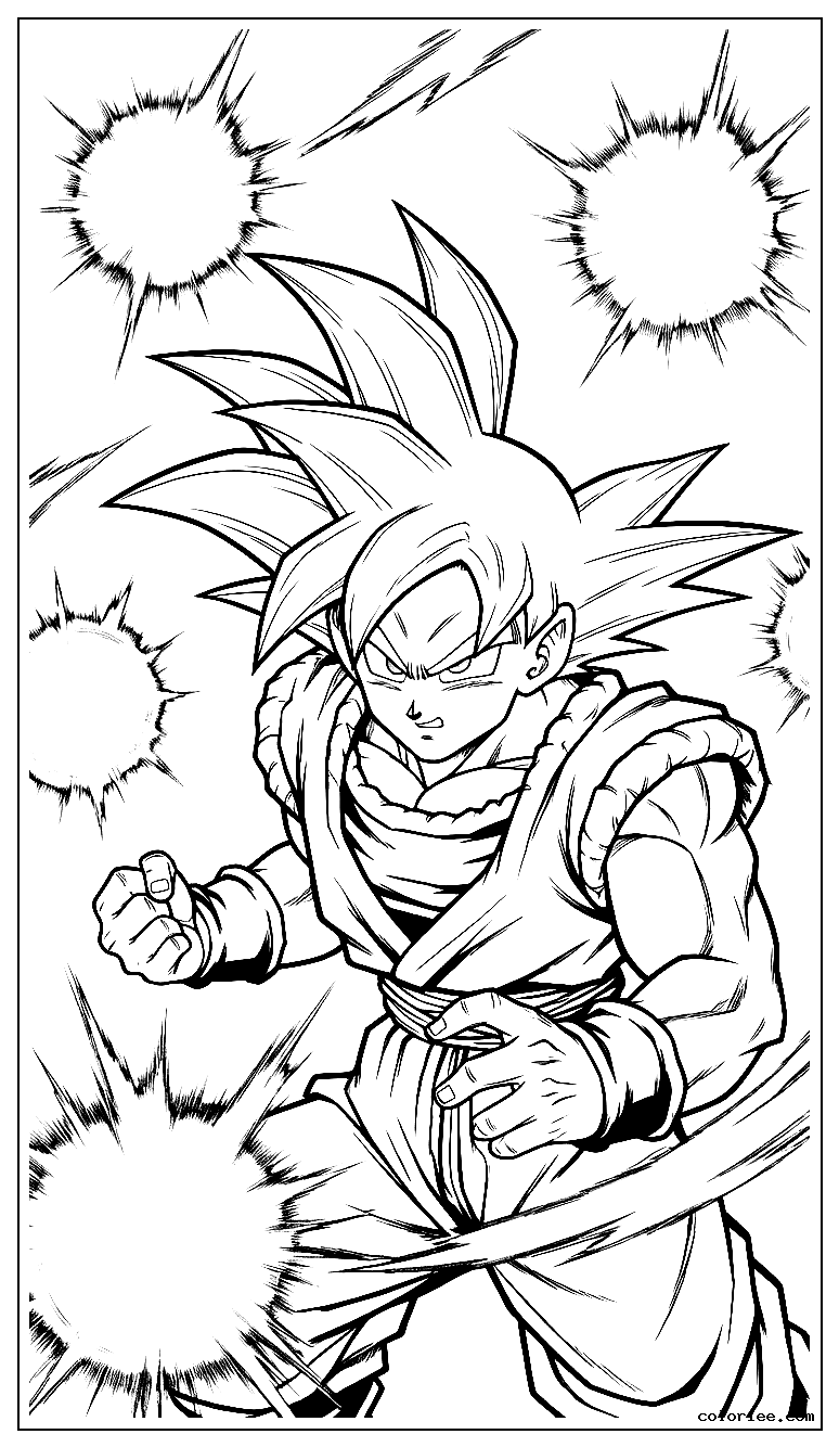 Goku mastered Ultra Instinct dodging multiple energy blasts