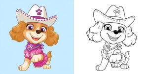coloriage Pat’ Patrouille Stella ft
