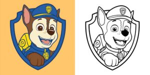 coloriage pat patrouille chase ft