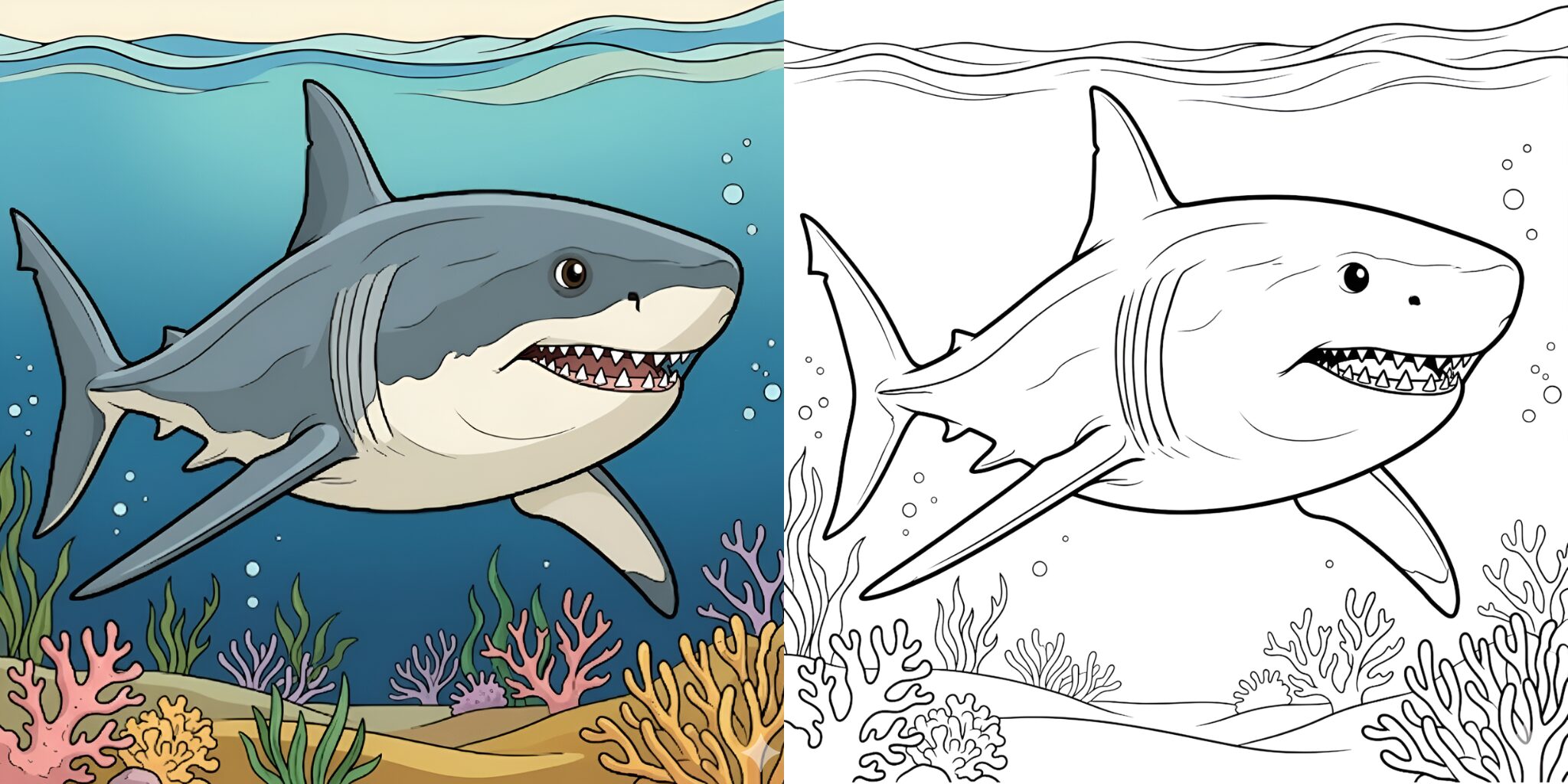 Coloriage Requin ft